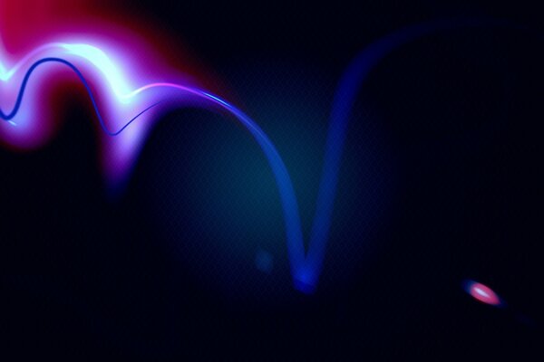 Light abstraction in the style of neon illumination