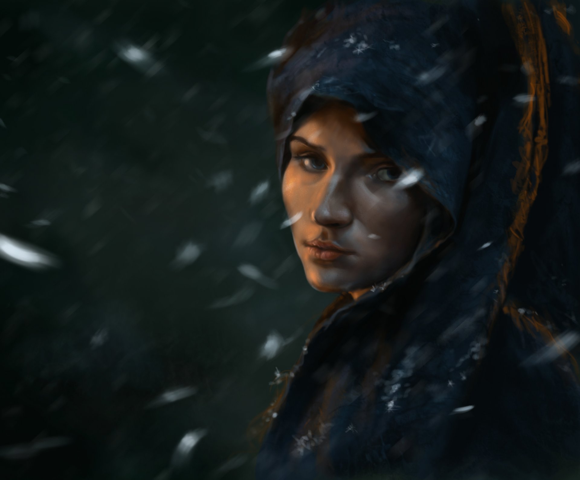 arte game of thrones alayne pietra alayna pietra sansa stark ragazza neve mantello mantello