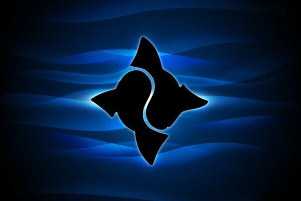 Logotipo de delfines de mar