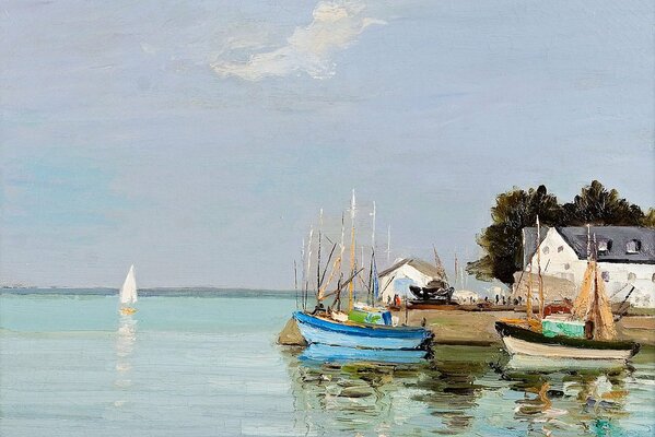 Marcel Dief. Paysage marin. Bretagne