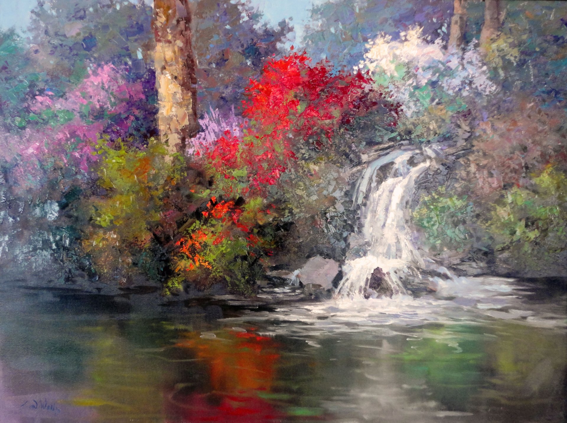 sean wallis jardín tranquilo arte