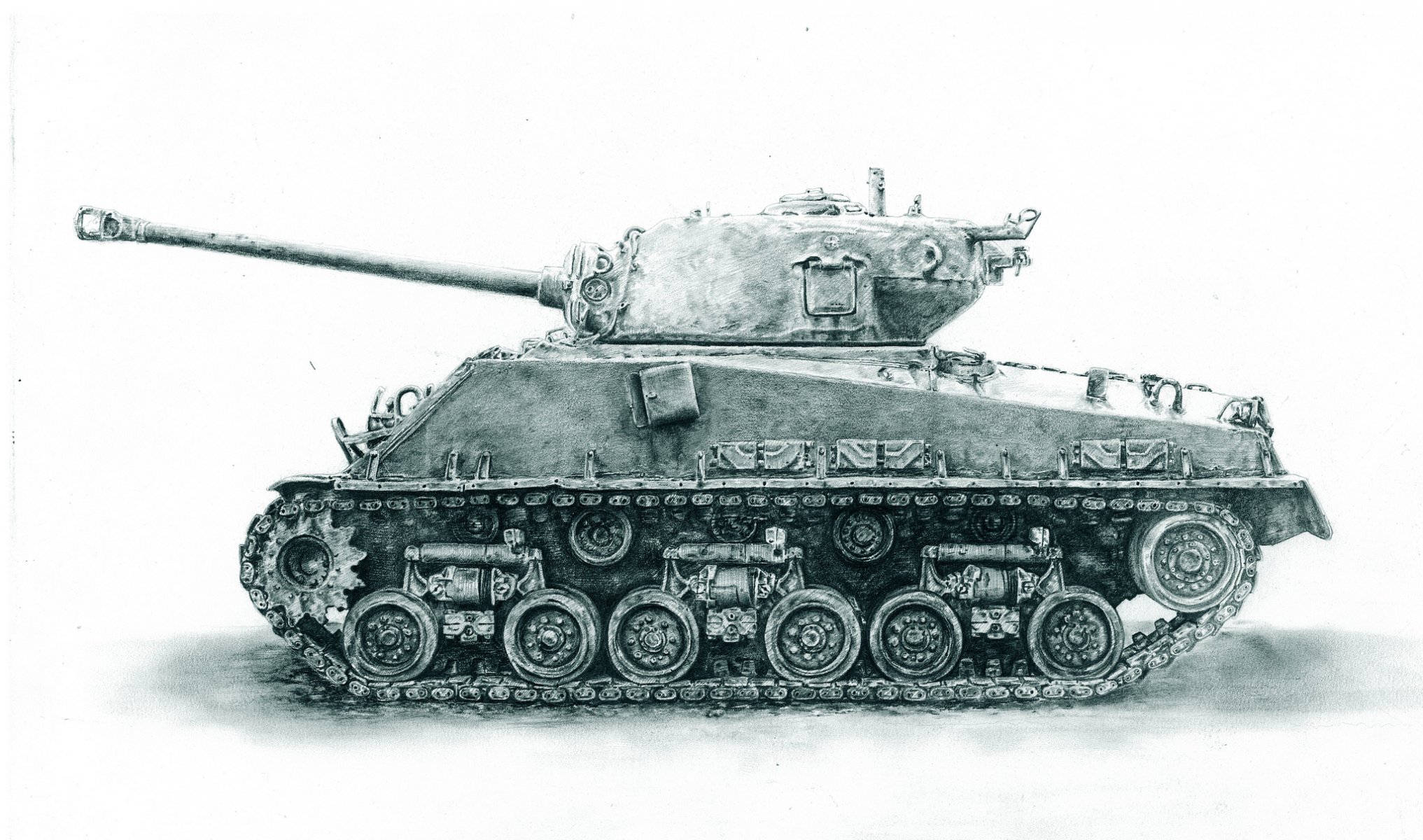 m4 sherman sherman medium tank periode zweiter weltkrieg krieg zeichnung