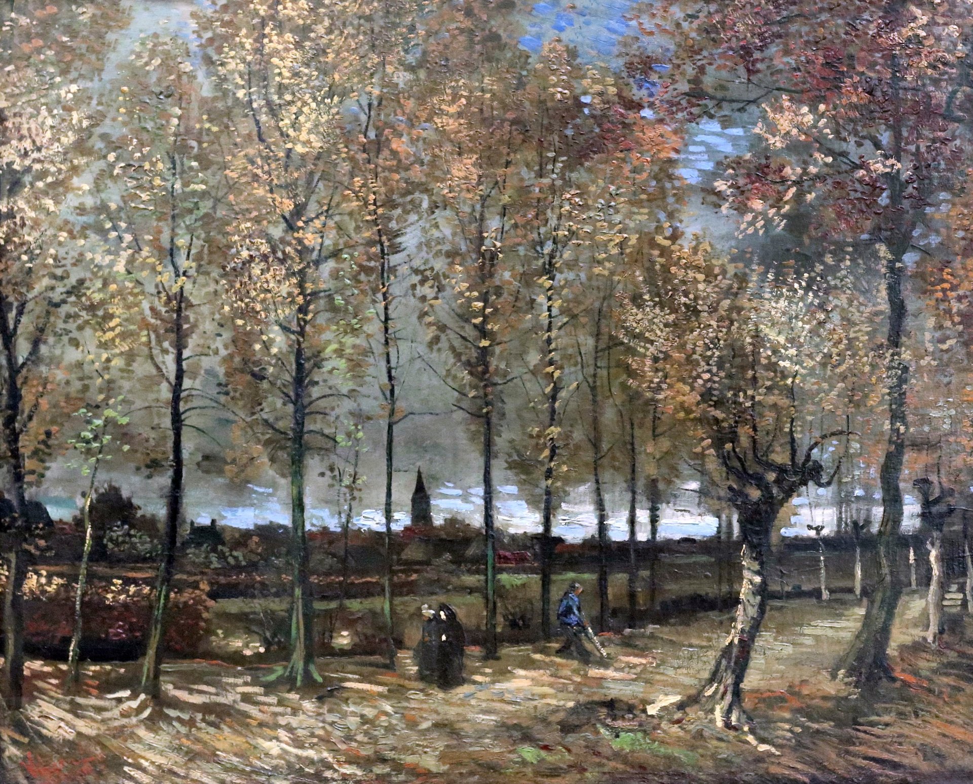 vincent van gogh parís álamos cerca de nuenen pintura 1885 rotterdam