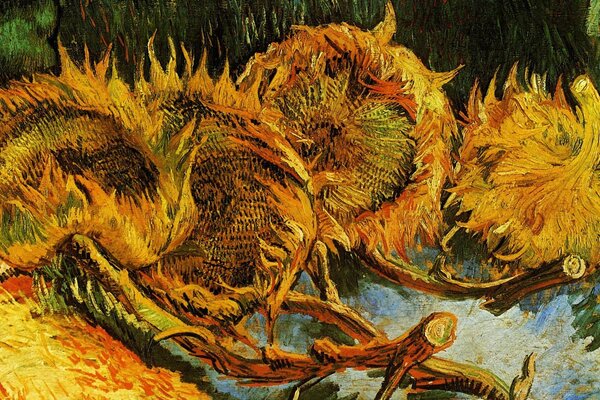 Gemälde von Vincent van Gogh mit Sonnenblumen