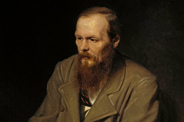 Portrait of Dostoevsky in oil