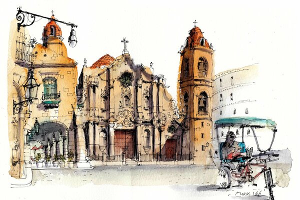 The streets of Havana are a beautiful drawing