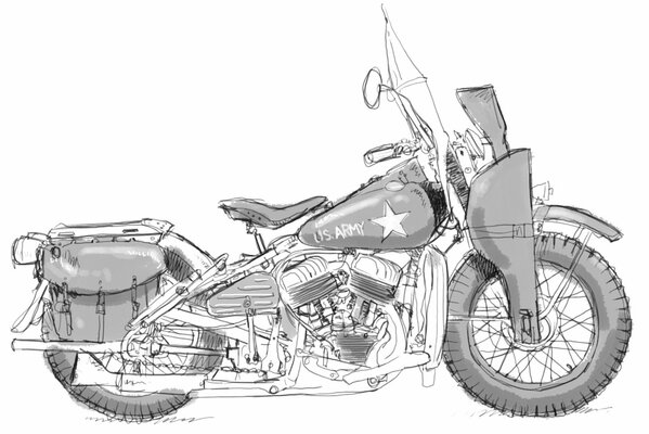 Motorrad aus dem Zweiten Weltkrieg
