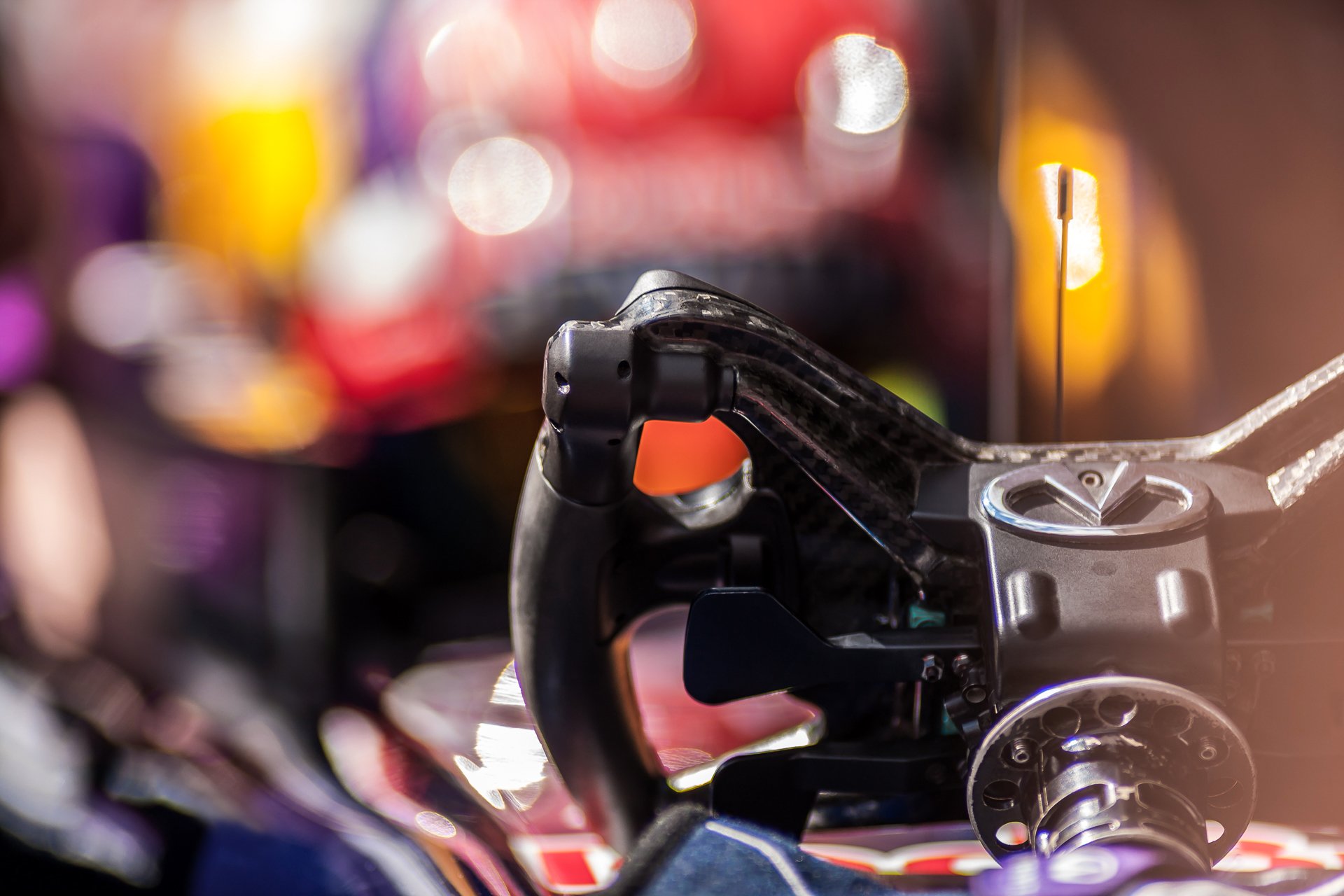 car auto car infiniti red bull sports formula-1 formula 1 f1 formula one steering wheel car real remote control racer performs driving over various operations blur bokeh macro wallpaper