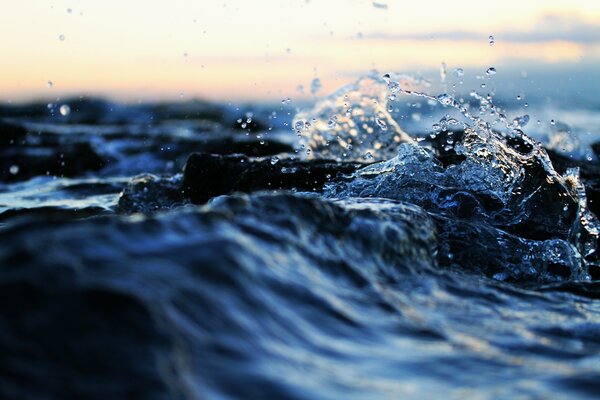 Elemento acqua-Immagine Macro