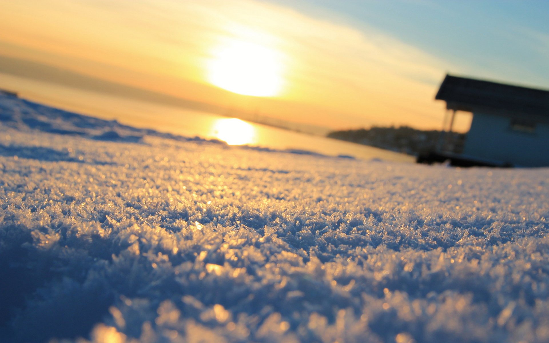 macro snow winter winter macro sun background blur wallpaper widescreen fullscreen widescreen