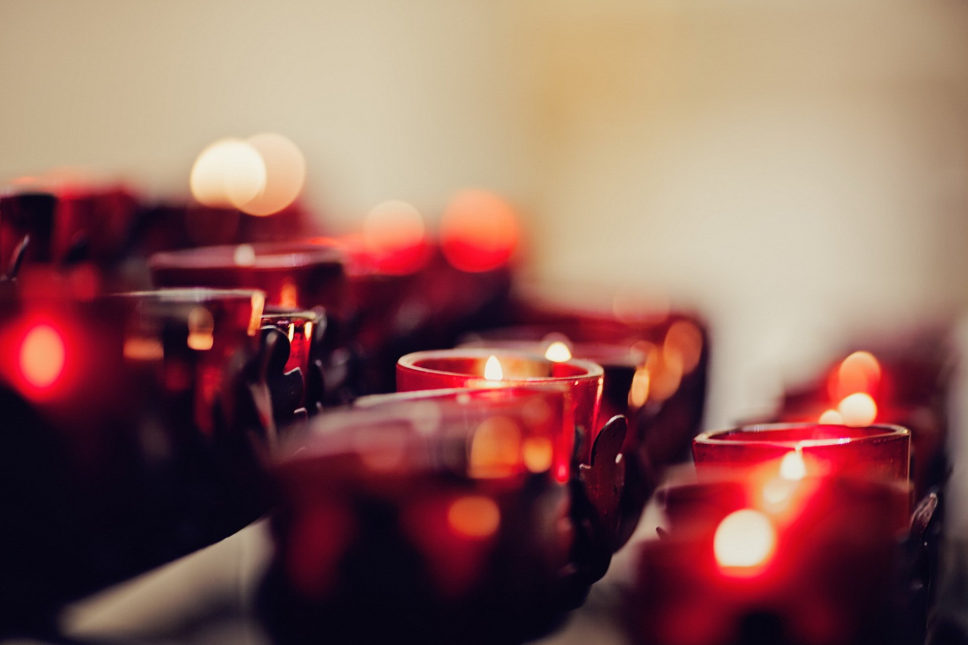 candles background close up