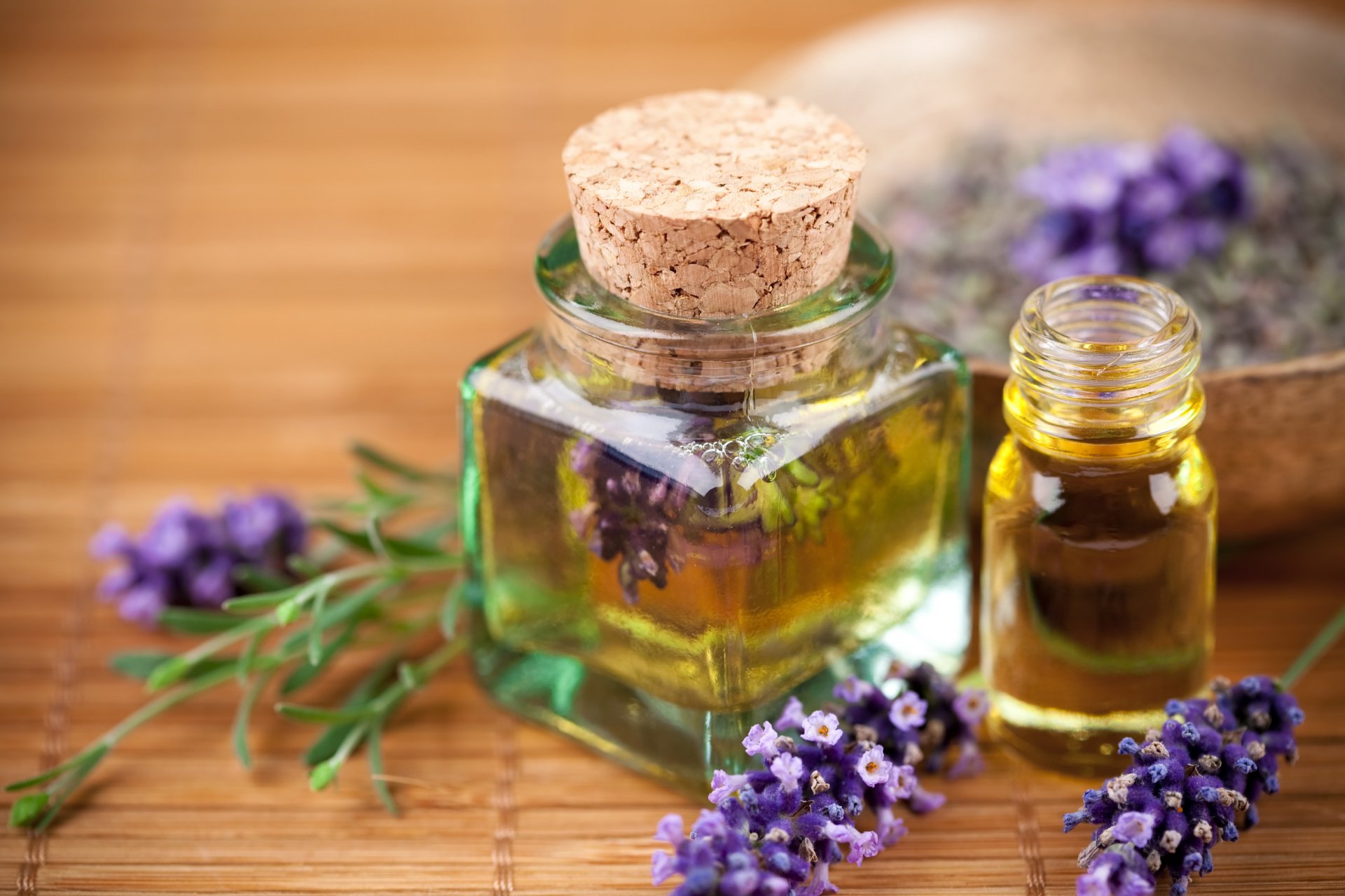 burbujas aceite lavanda