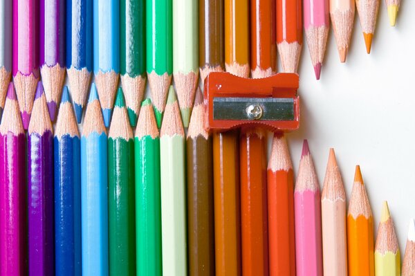 Crayons de couleur ensemble de couleurs