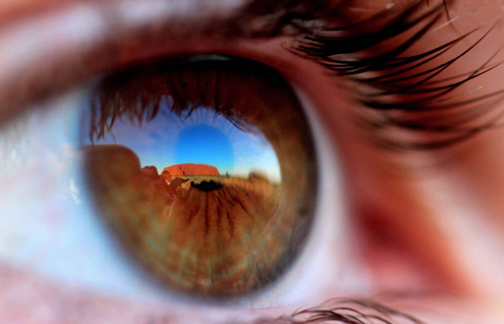 eye uluru ayers rock australia