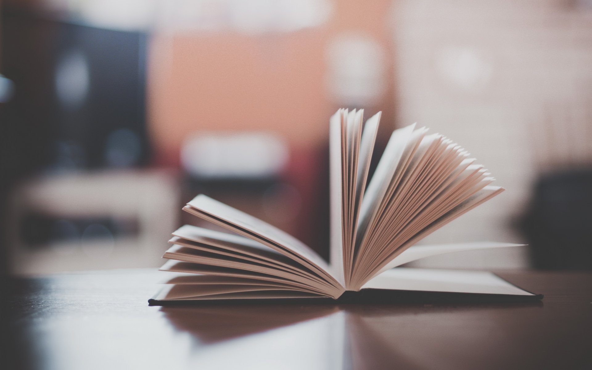 book table close up