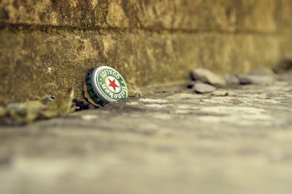 Tapa de botella de cerveza Heineken