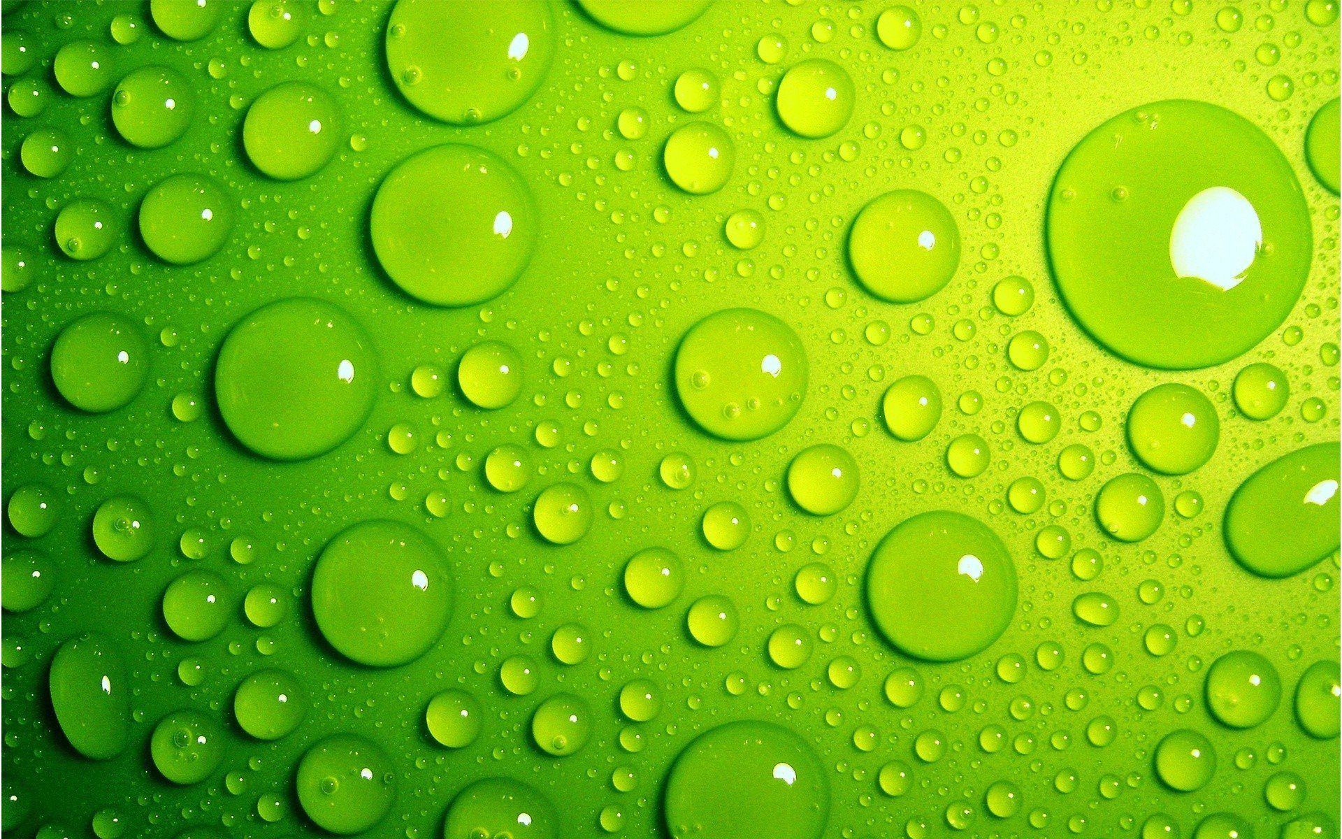 drops green bright