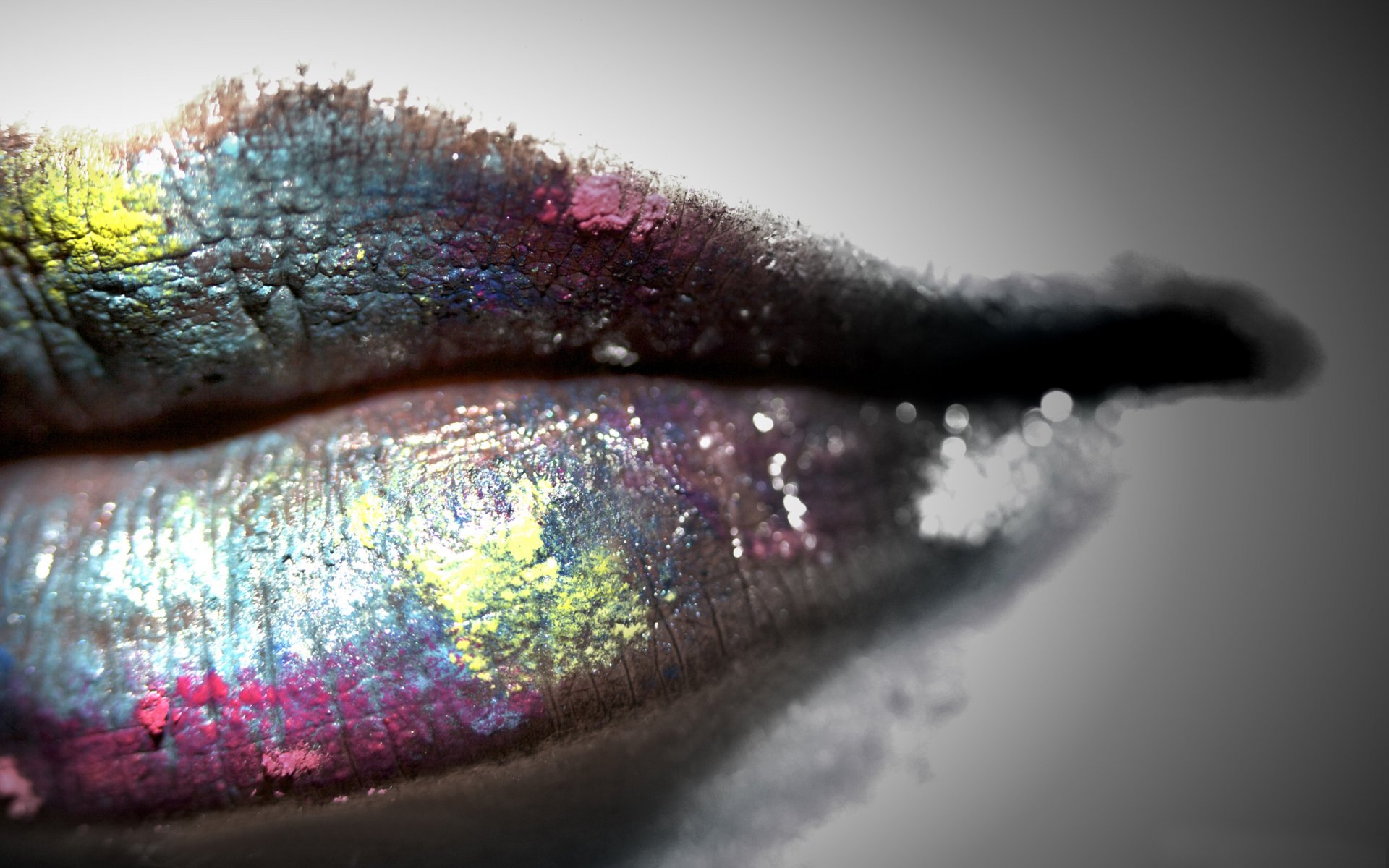 lippen grauer hintergrund farben stil mode mädchen farbe