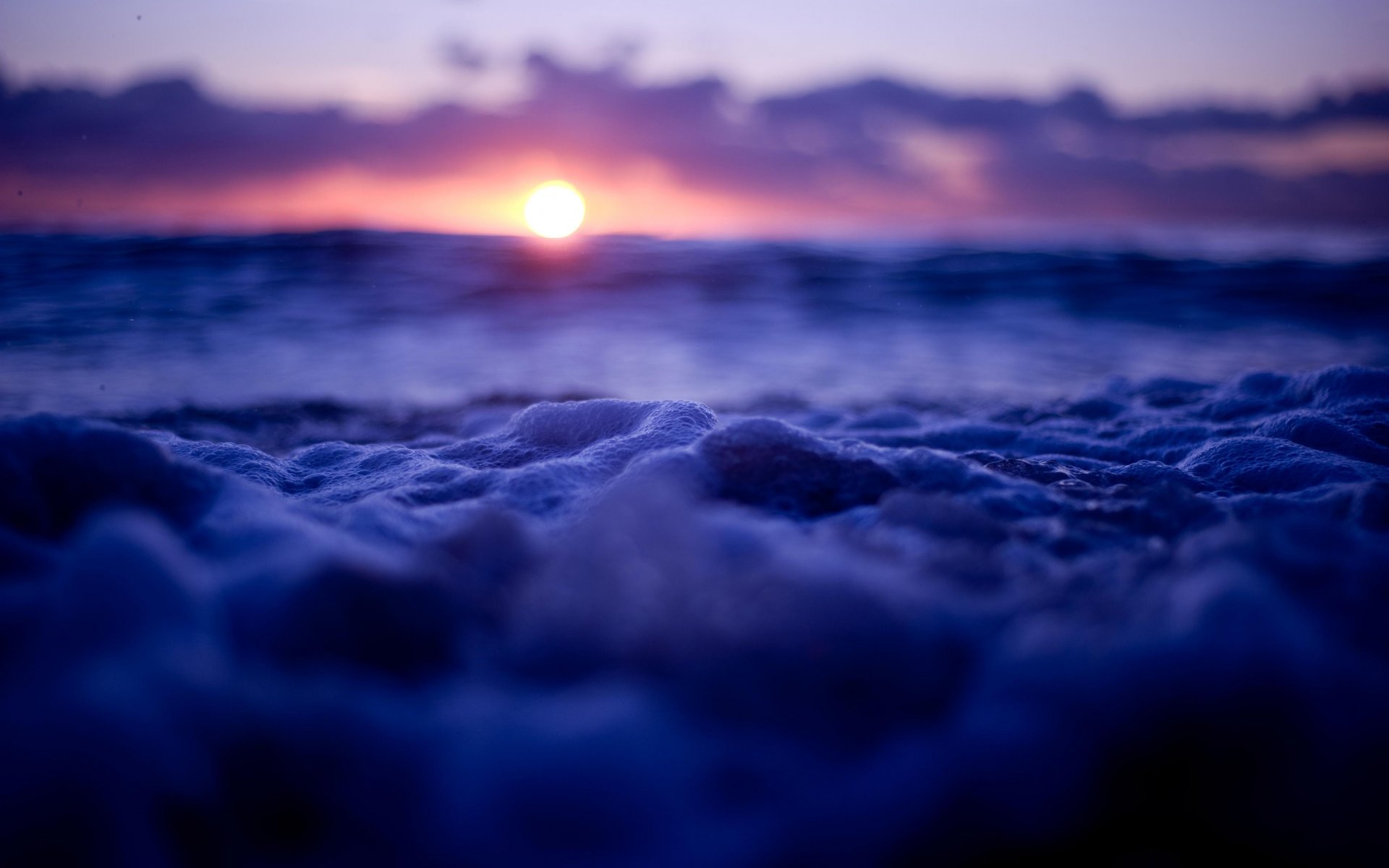 meer ozean schaum sonnenuntergang sonne