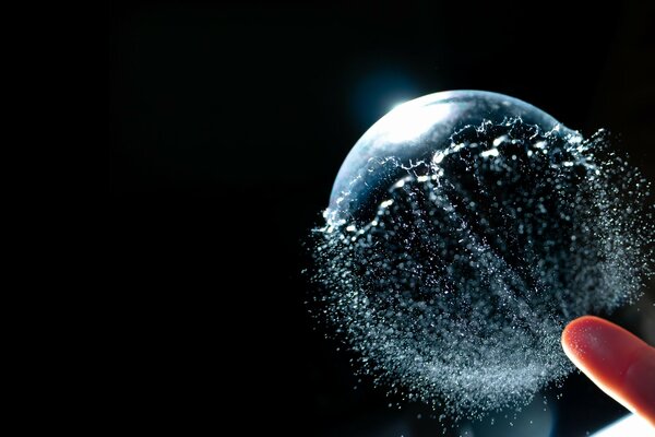 Soap Bubble Explosion