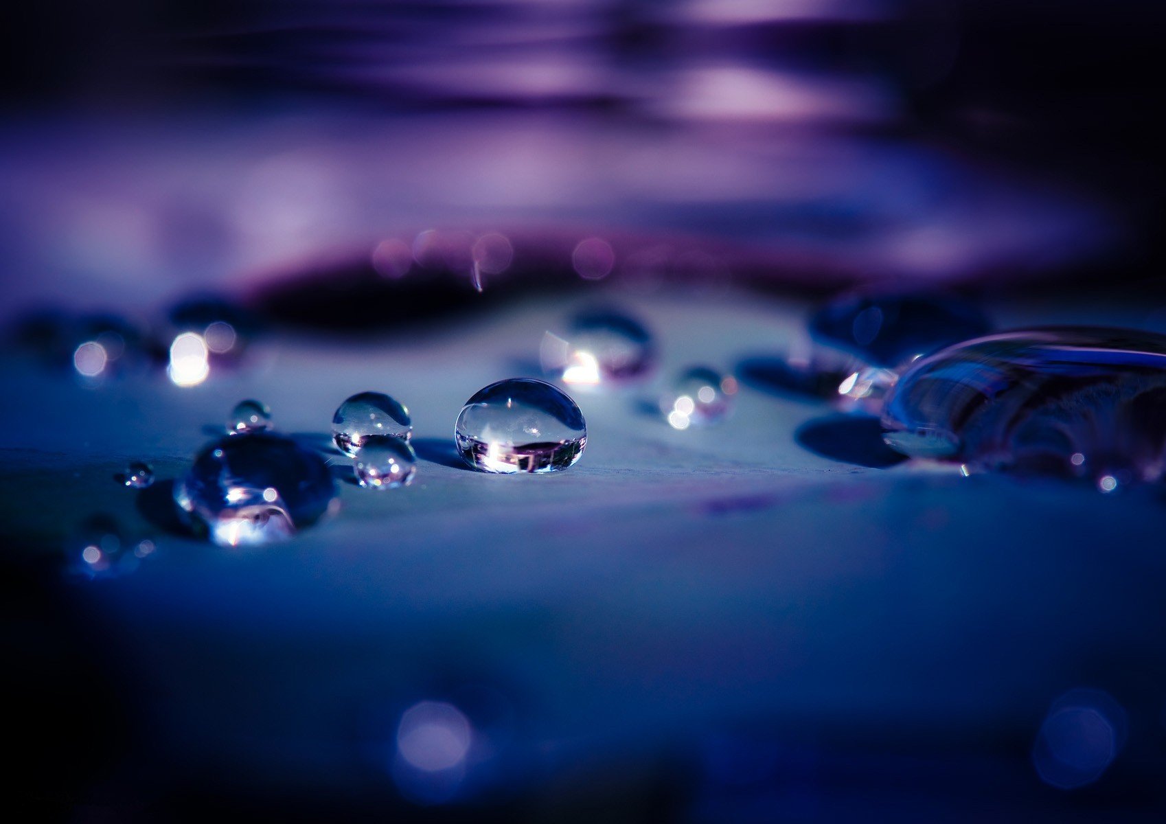 gotas agua reflexión