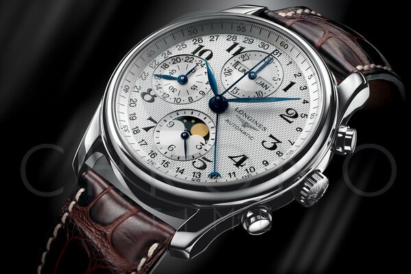 Reloj longines con correa de cuero