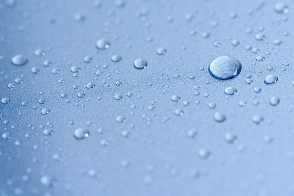 Surface in water droplets