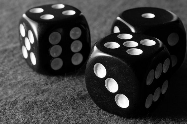 A few dice on the table