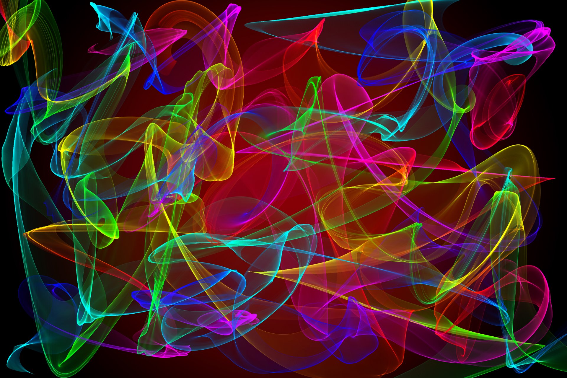 abstract fractal neon color