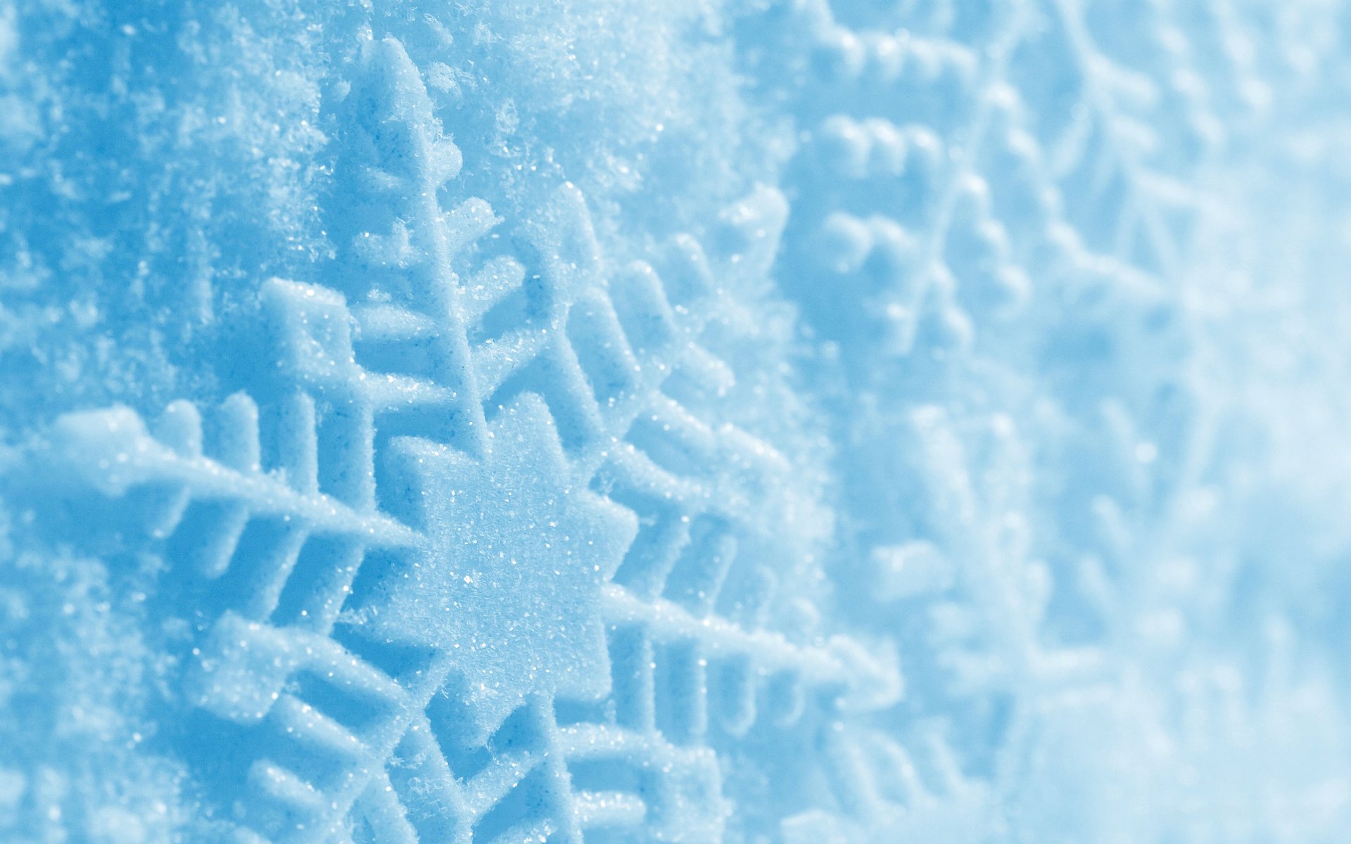 schnee fußabdruck blau winter