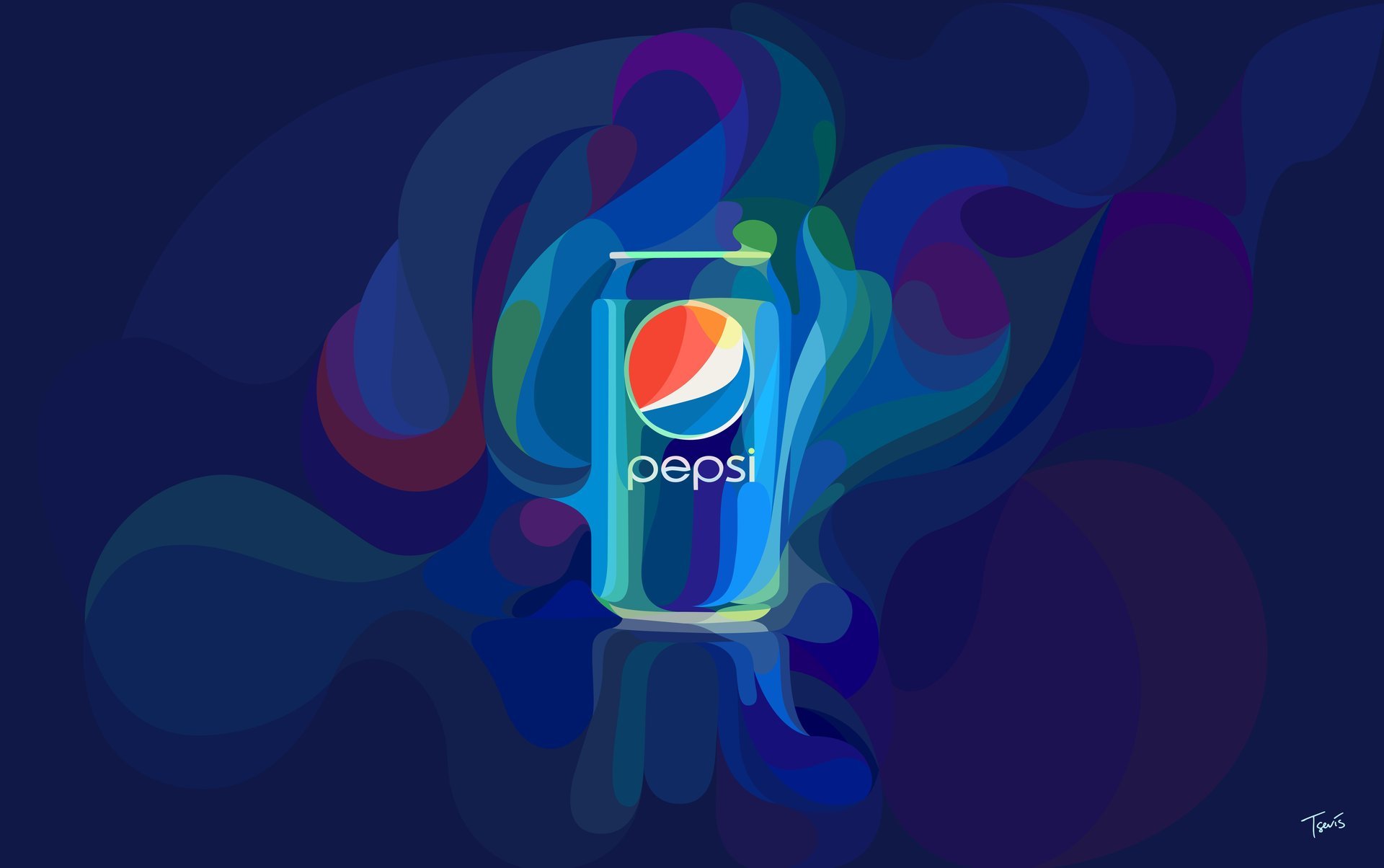 pepsi stile bevanda lattina sfondo