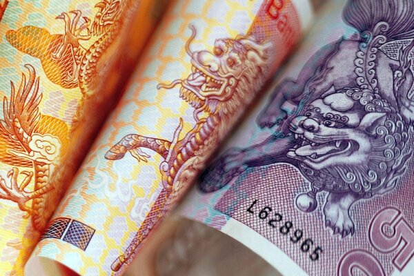 Banknotes of different cities together