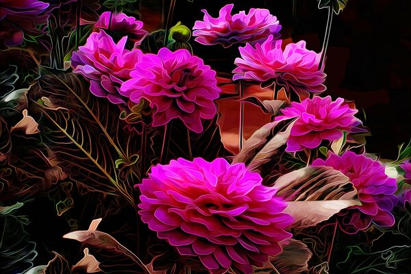 Schöne Blumen auf dem Hintergrund