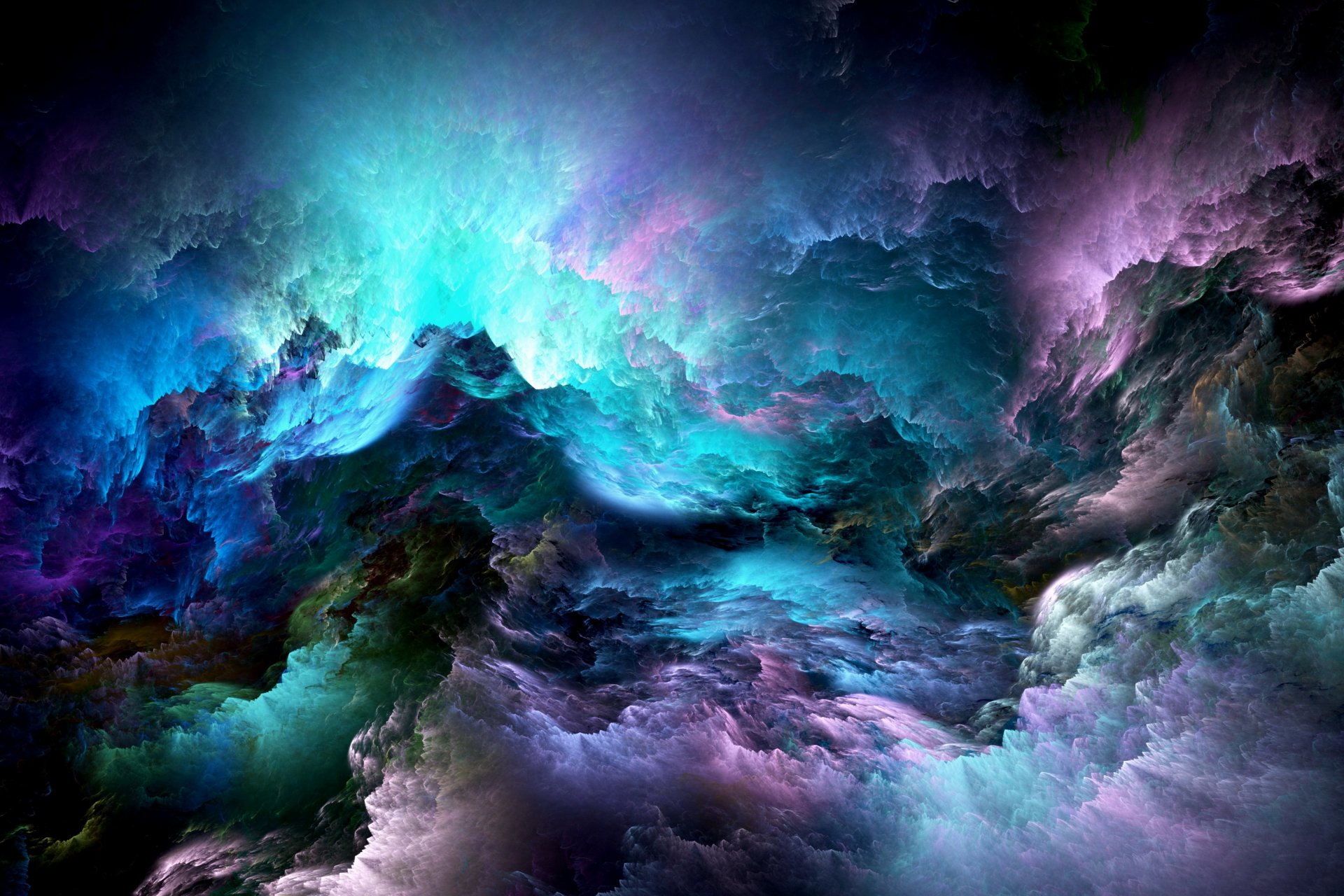 абстрактные цвета нереально облака пространство фон
