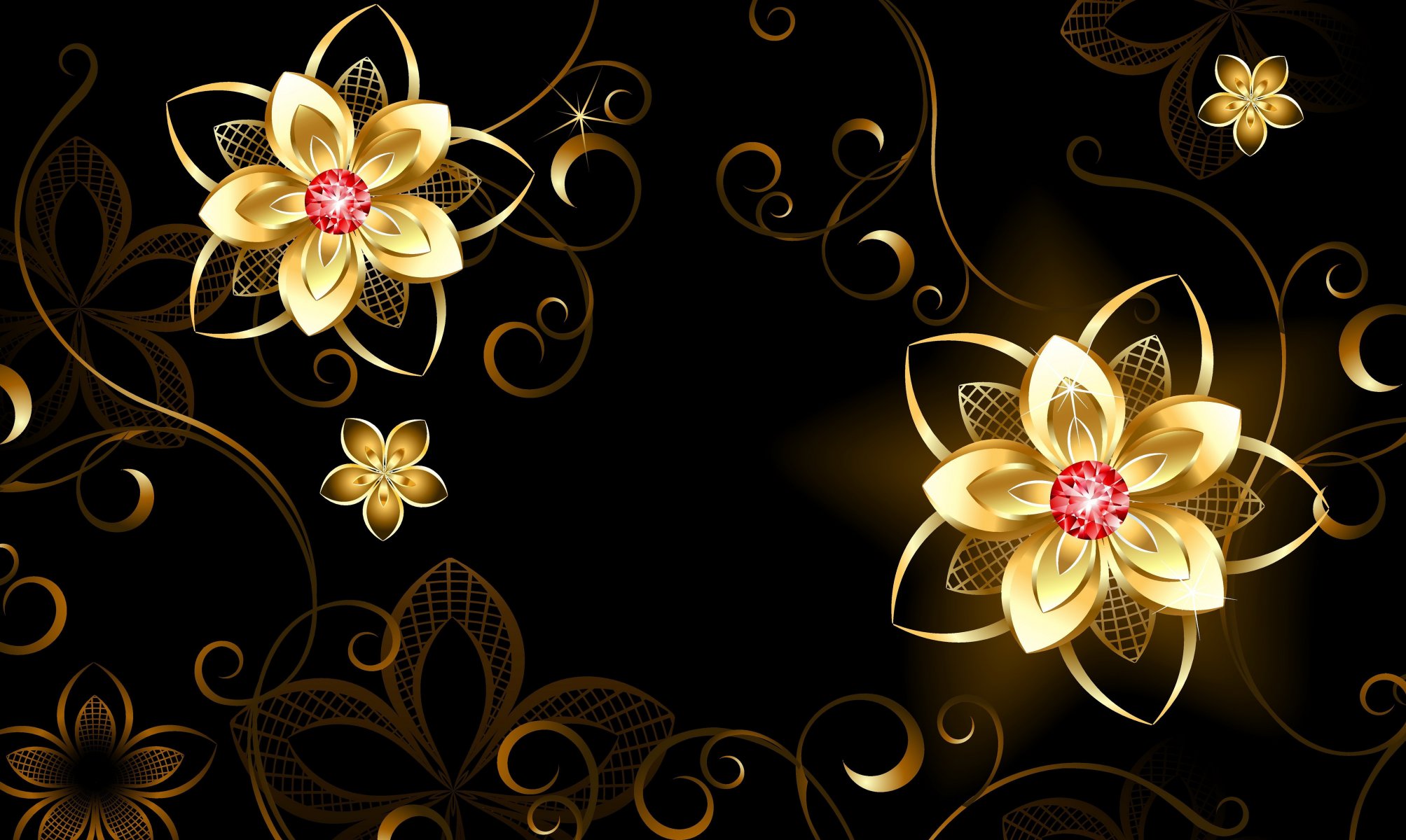 3d graphics flower patterns background