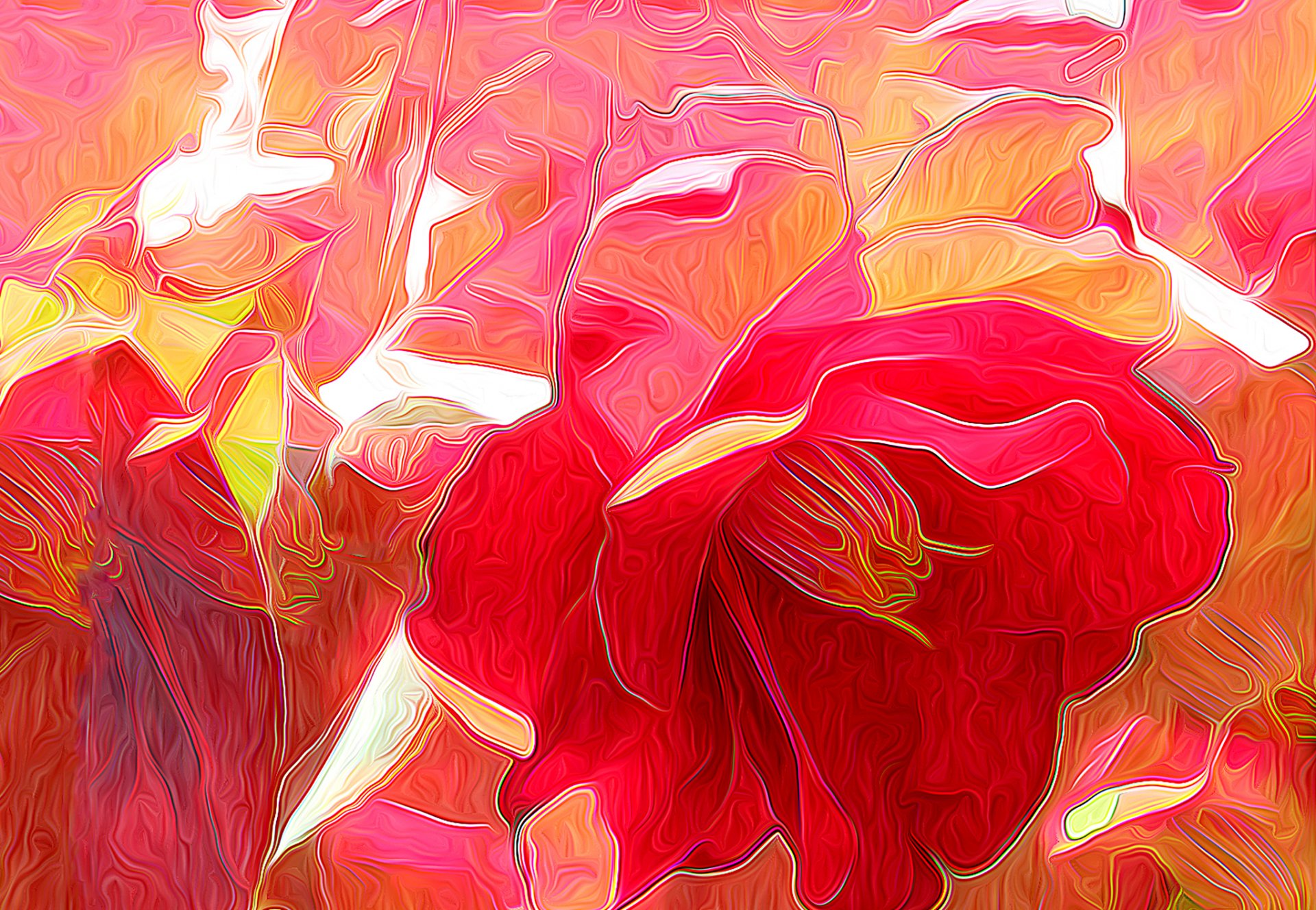 flower petals rendering nature