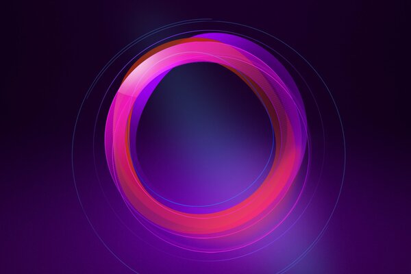 Pink circles on a purple background