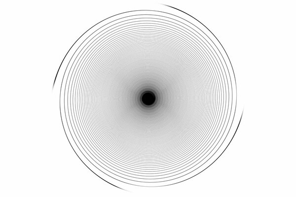 Illusione di inganno, modello in bianco e nero