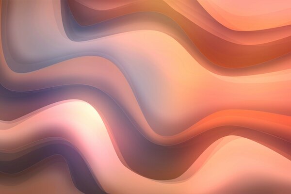 Gentle abstraction of waves in warm colors