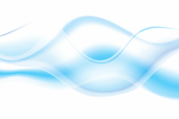 Wavy blue lines on a white background