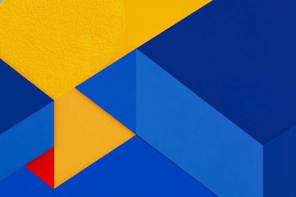 Abstraction of yellow and blue colors