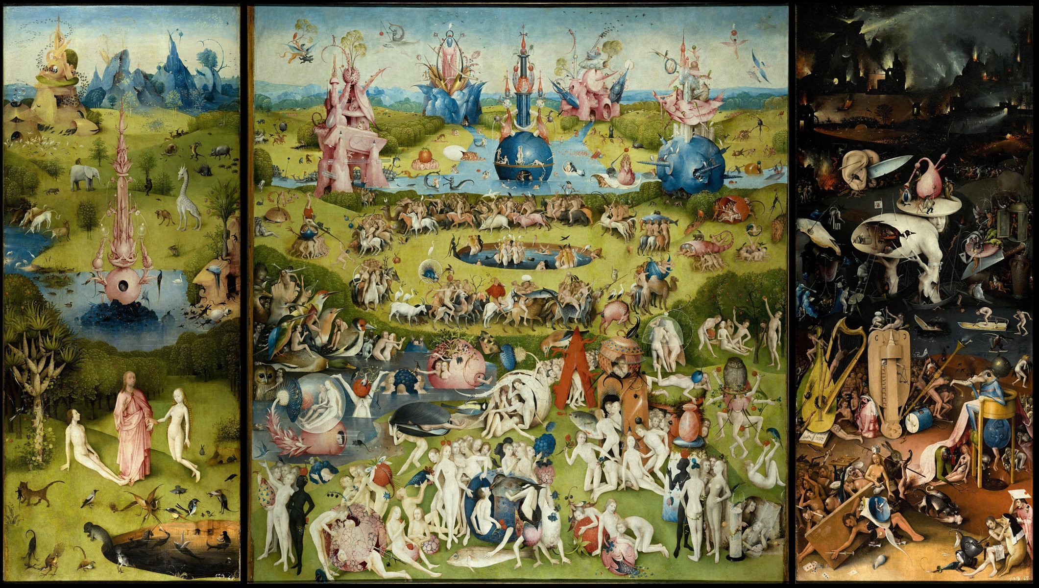 jérôme bosch le jardin des plaisirs terrestres triptyque