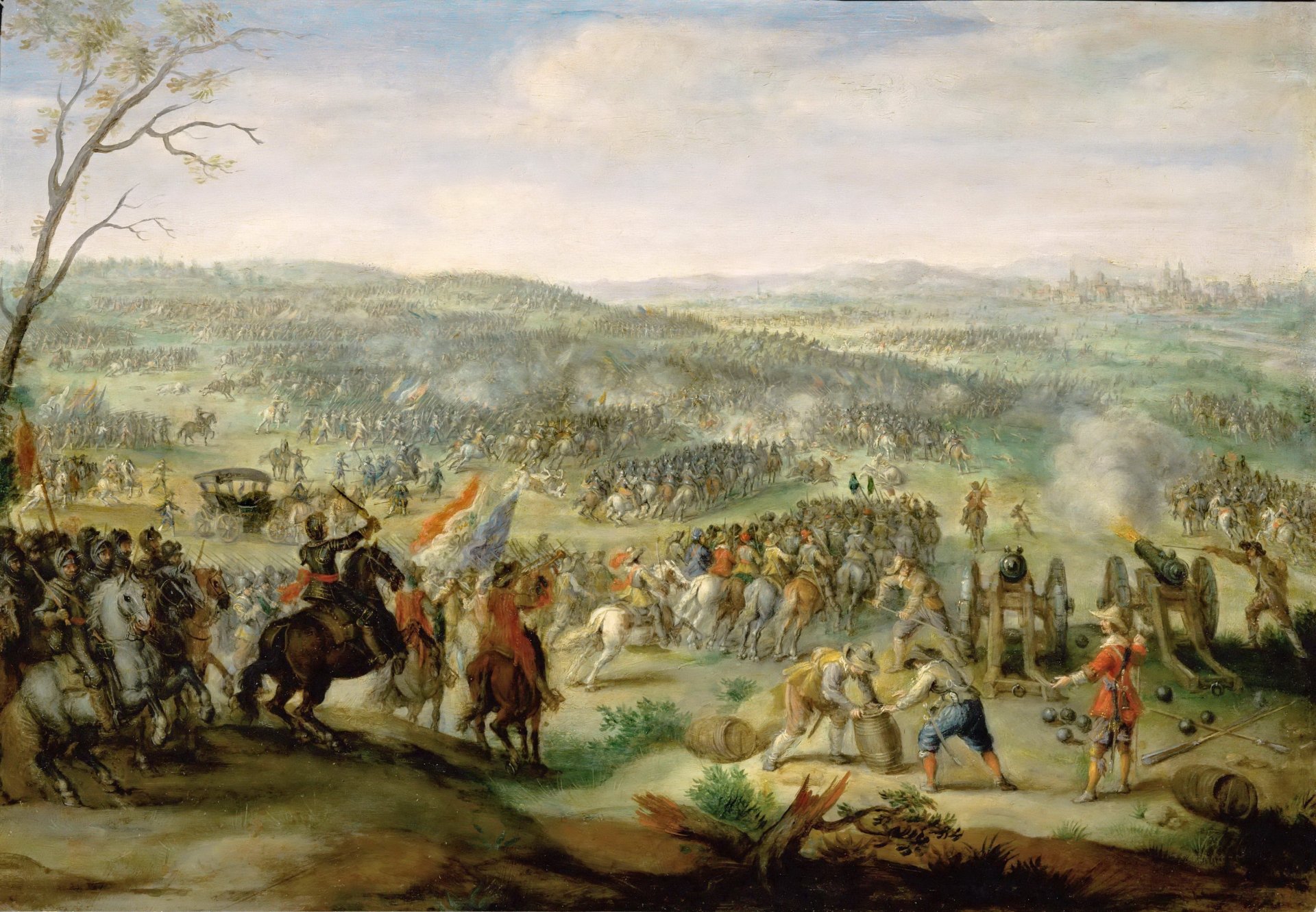 la batalla de la montaña blanca cerca de praga peter snyers pintor de batalla flamenco pintura óleo sobre lienzo