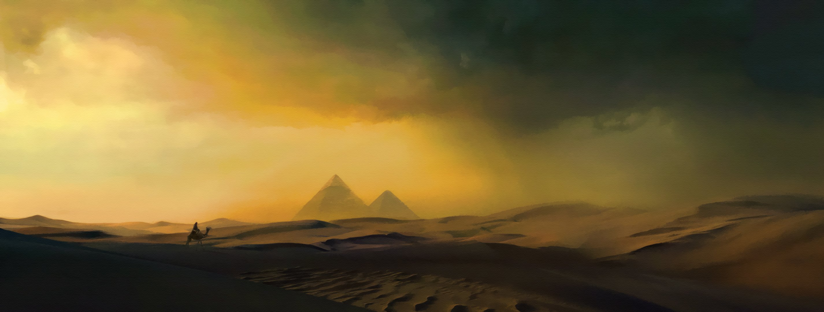 pyramide concept art art peinture antique