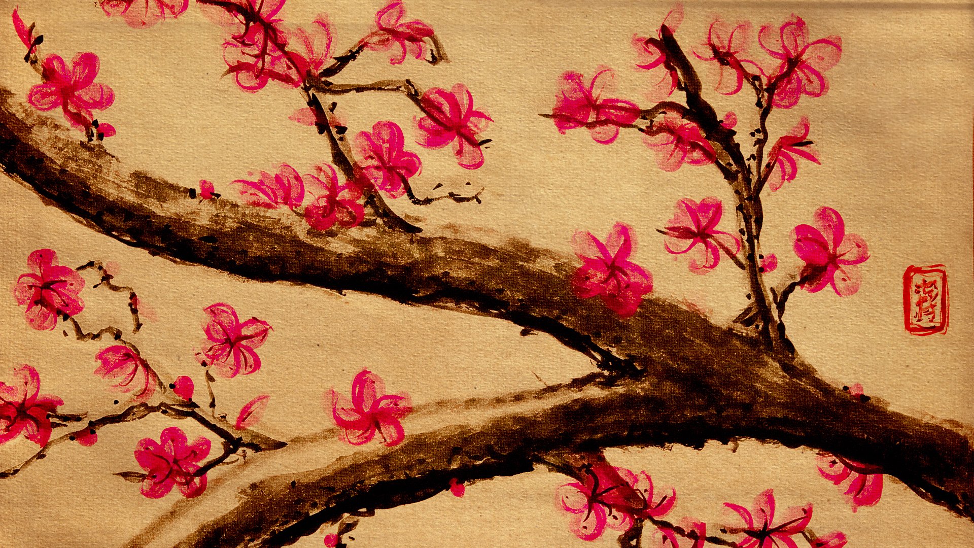 sakura disegno albero rami fiori