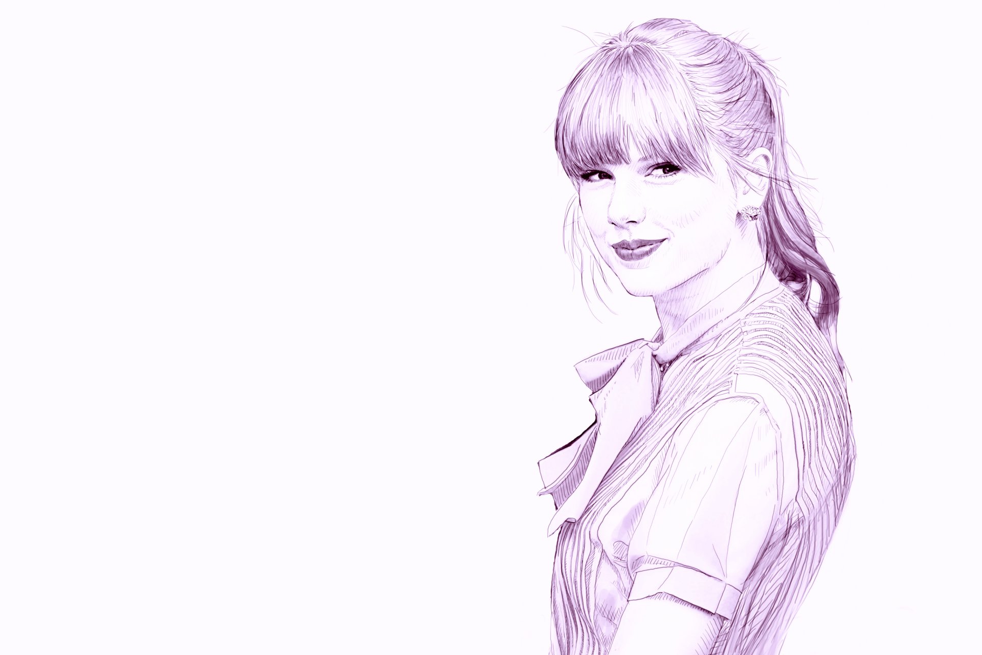 taylor swift dibujo lápiz