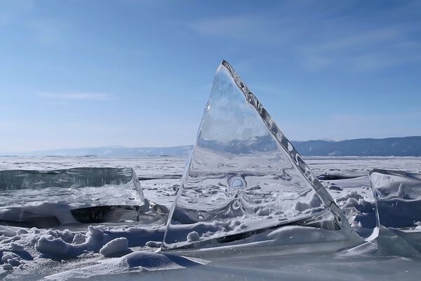 Frostiger Morgen am Baikalsee