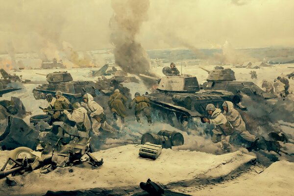 The Battle of Stalingrad, a fragment in the museum