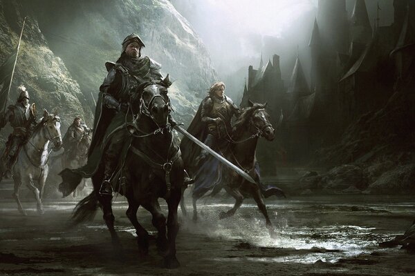 Темные рыцари на страже замка