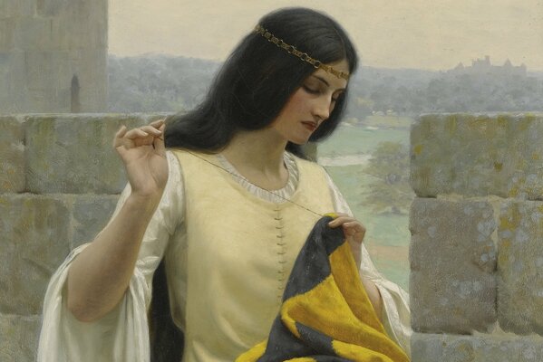 Pittura di un artista inglese nello stile del romanticismo